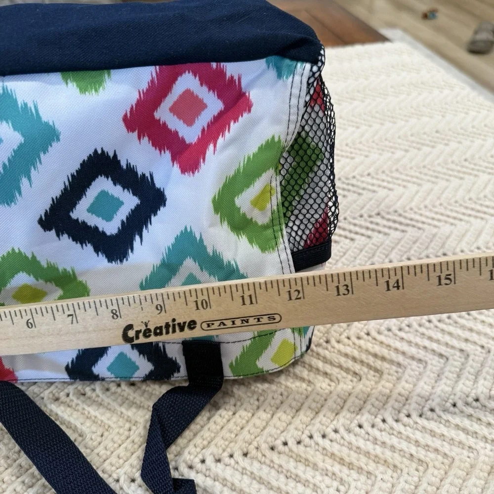 Thirty One‎ All in One Organizer Candy Corners Multi Color Bright Small Tote Bag